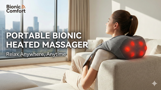 Portable, Bionic Heated Neck and Back Massager